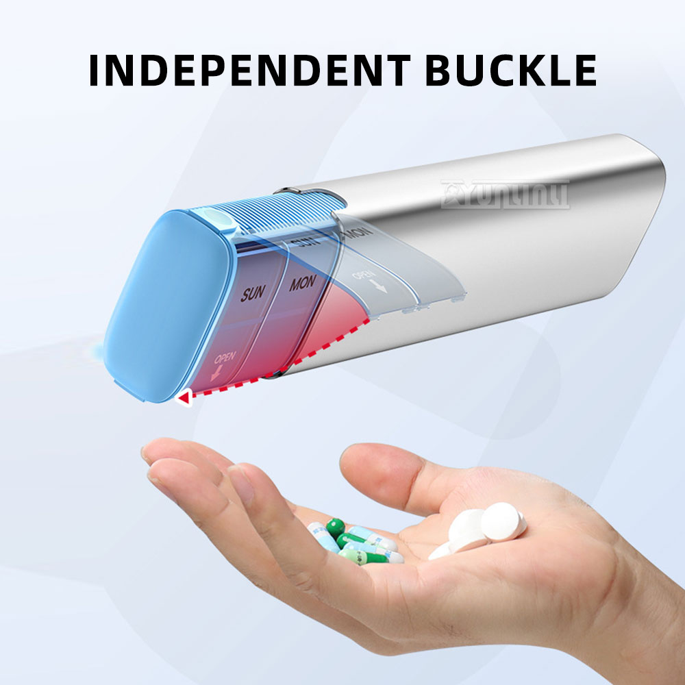7-Day Aluminum Alloy Pill Case - First Food Jar ulasan dan harga