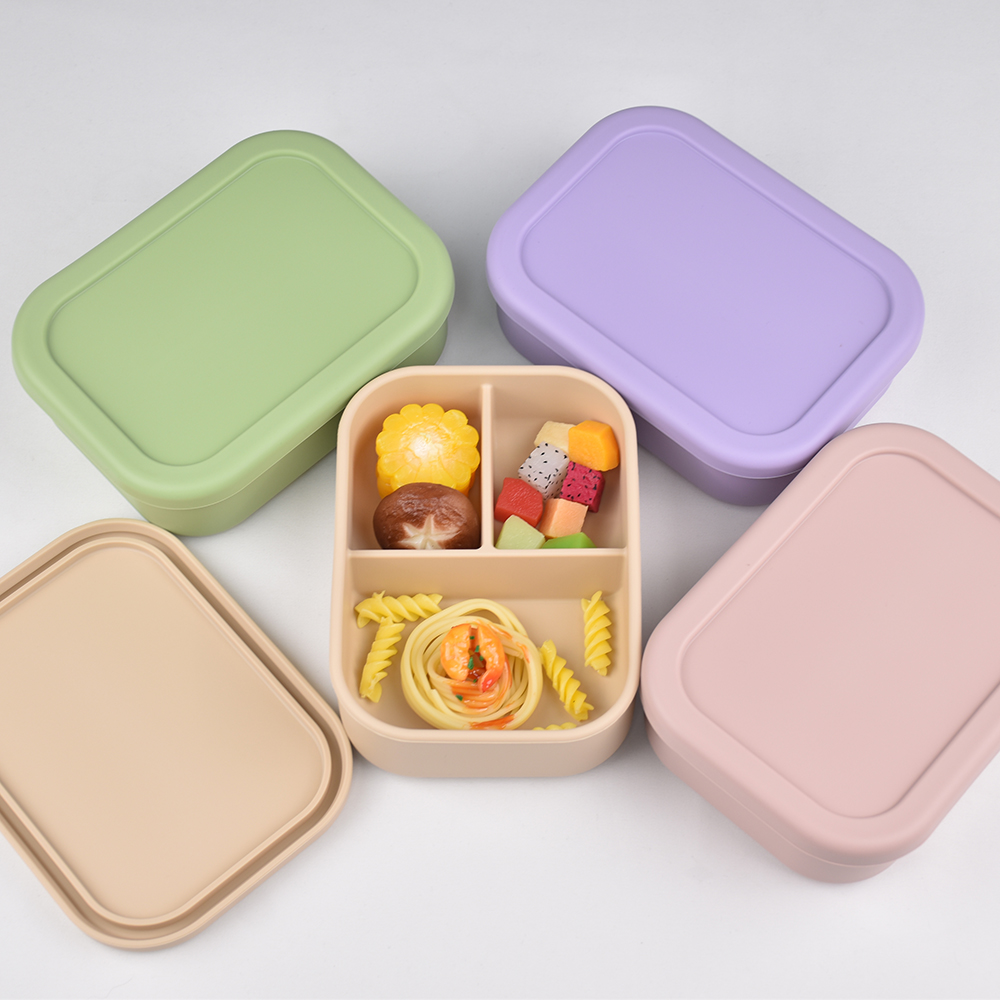 3-Compartment Food Grade Silic - Baby Food Hero ulasan dan harga
