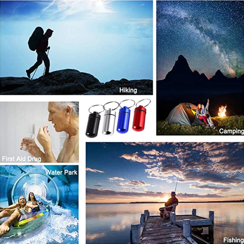 4PCS Waterproof Aluminum Pill  - First Food Jar ulasan dan harga