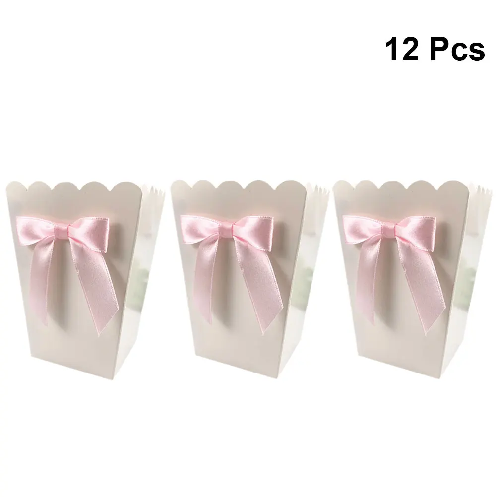 12pcs Pink Bow Popcorn Box Par - Baby Food Flavors ulasan dan harga
