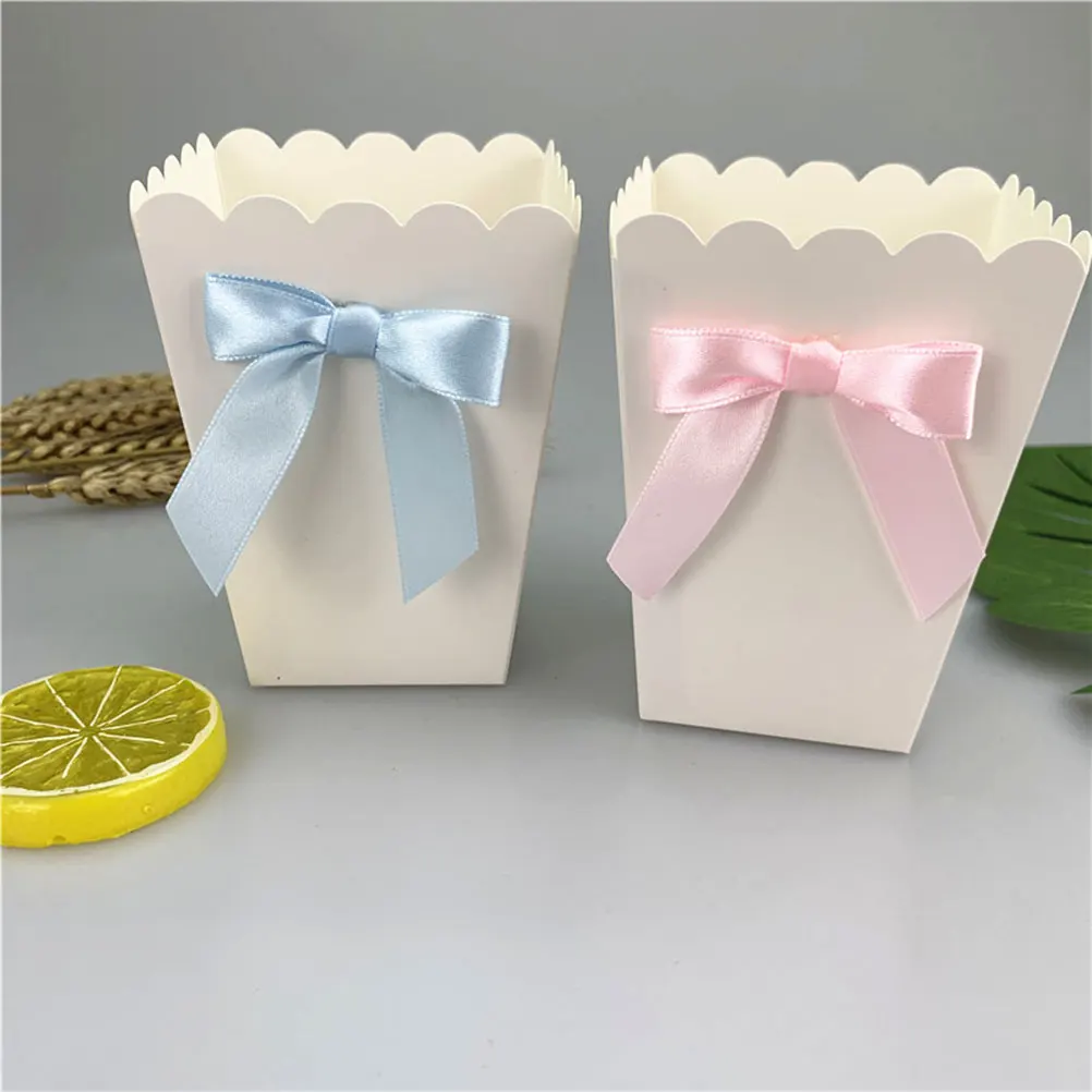12pcs Pink Bow Popcorn Box Par - Baby Food Flavors ulasan dan harga