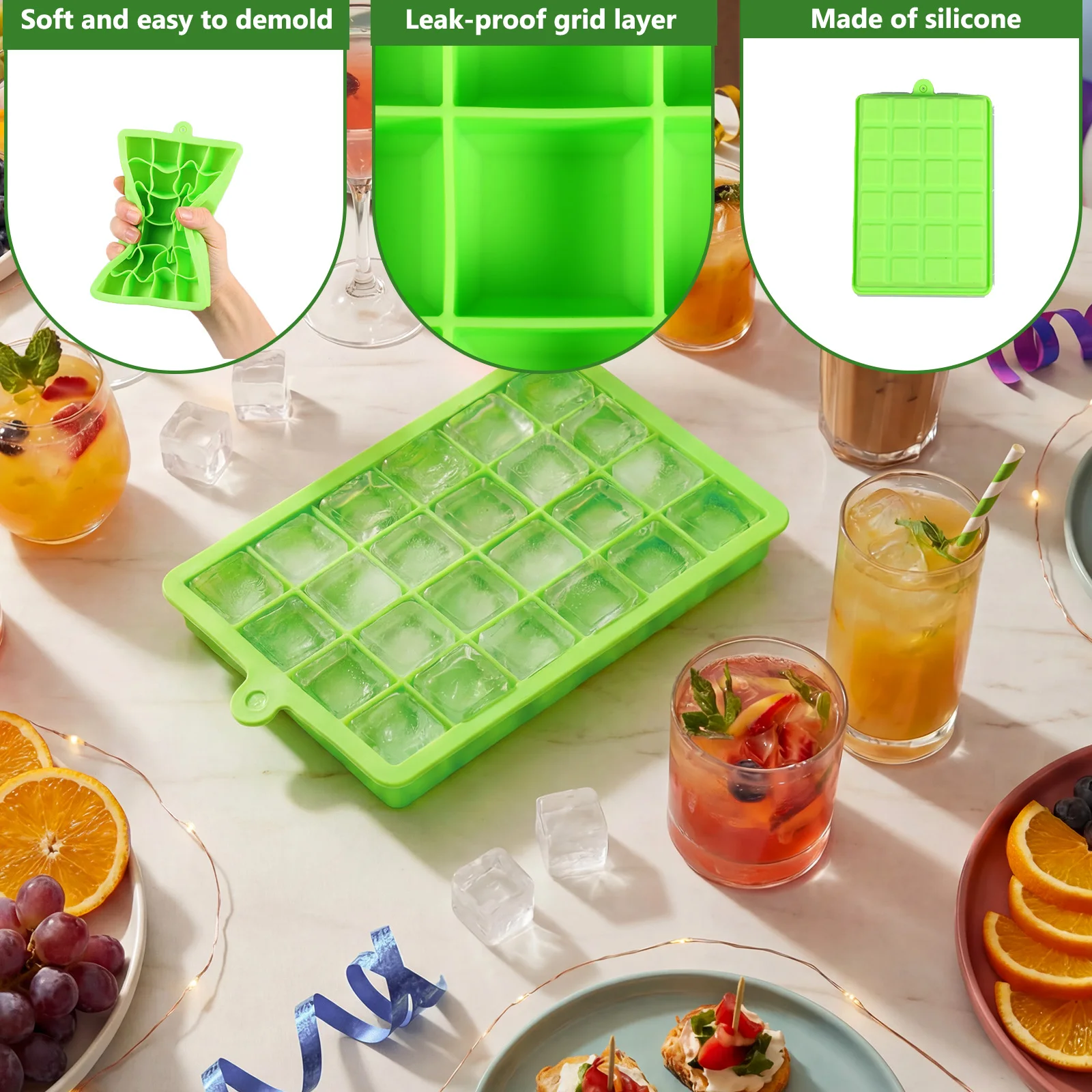 Silicone Ice Cube Tray Easy Re - Freezer Tray Baby ulasan dan harga