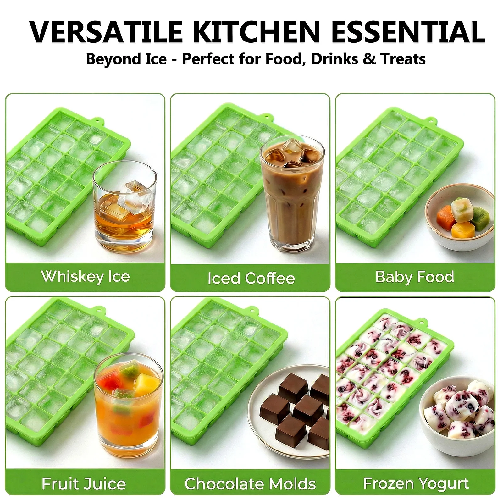 Silicone Ice Cube Tray Easy Re - Freezer Tray Baby ulasan dan harga