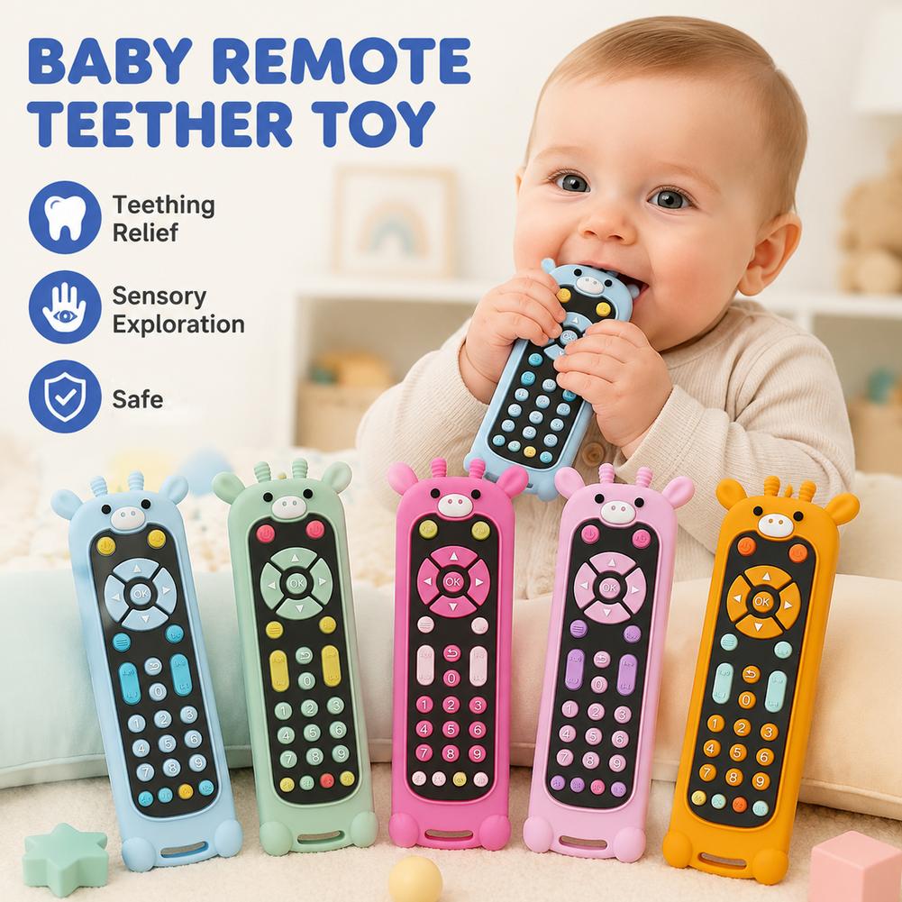 Baby Teether Silicone TV Remot - Baby Food Natural ulasan dan harga