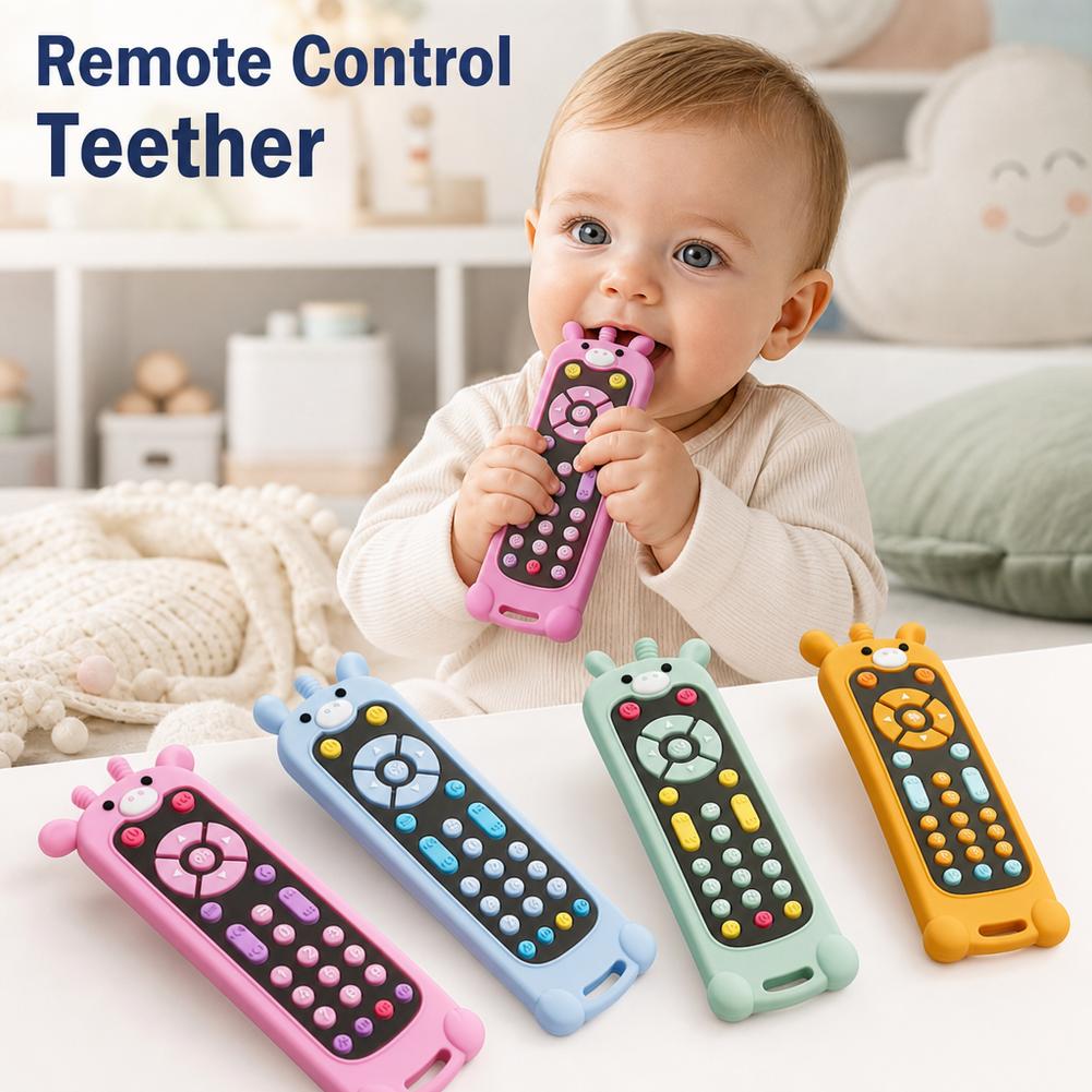 Baby Teether Silicone TV Remot - Baby Food Natural ulasan dan harga