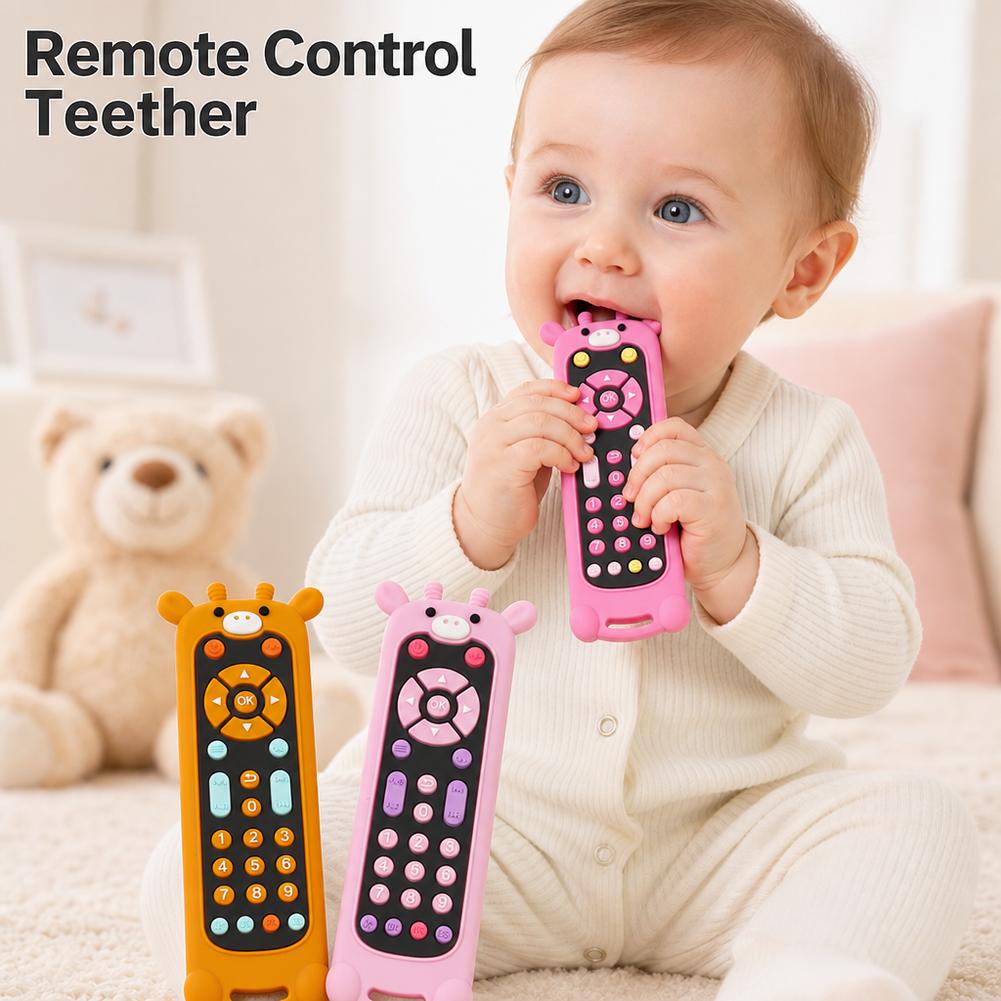 Baby Teether Silicone TV Remot - Baby Food Natural ulasan dan harga