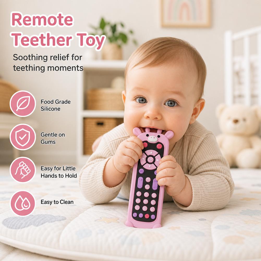 Baby Teether Silicone TV Remot - Baby Food Natural ulasan dan harga