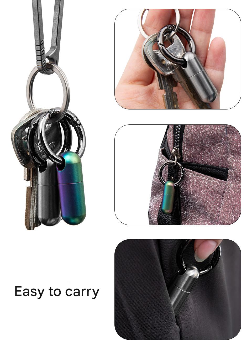 Pure Titanium Waterproof Pill  - First Food Jar ulasan dan harga