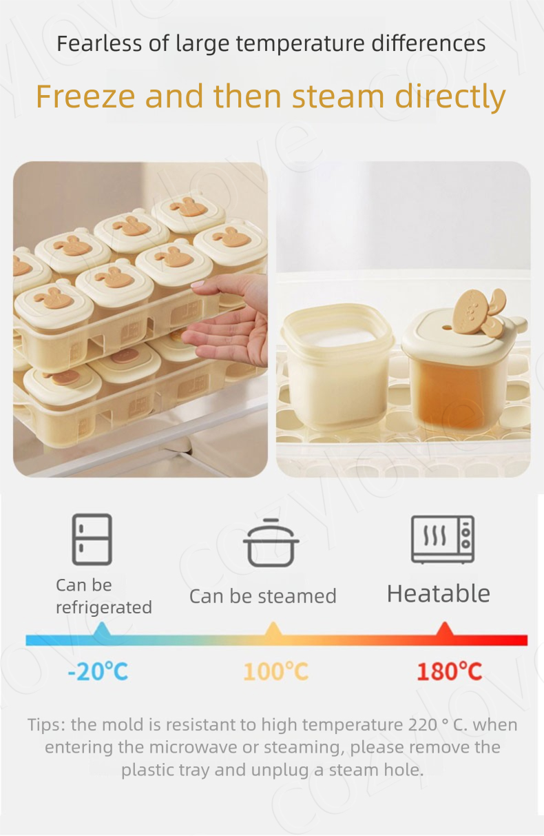 Portable Baby Food Freezer Tra - Baby Food Hero ulasan dan harga