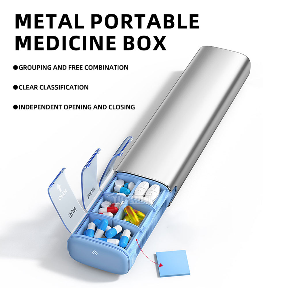 7-Day Aluminum Alloy Pill Case - First Food Jar ulasan dan harga
